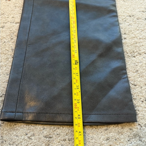 Agolde NWT 30 recycled leather dark gray Boot Cut Pants - Picture 10 of 17